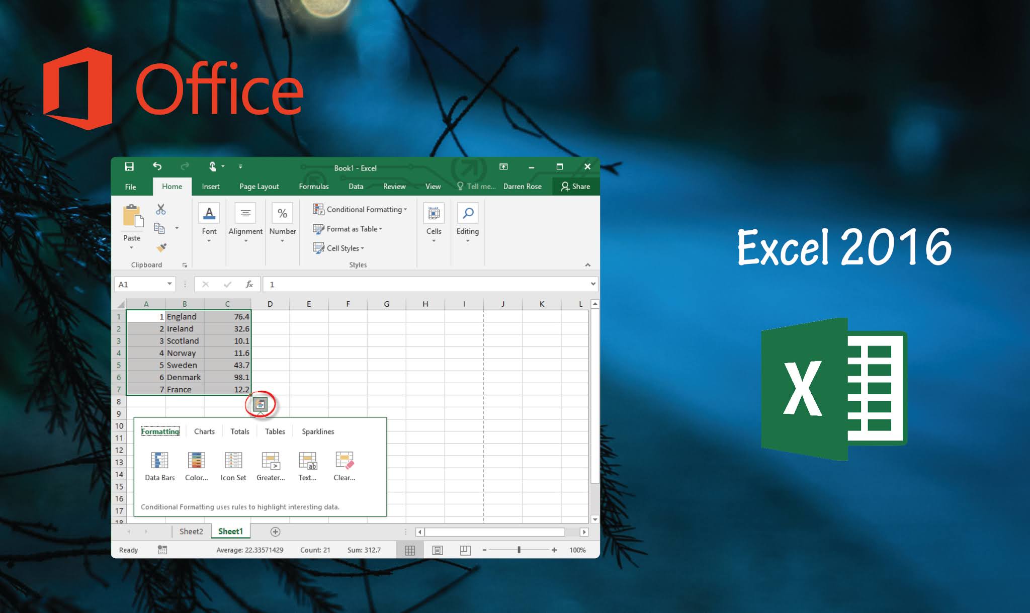 Excel - Office 2016